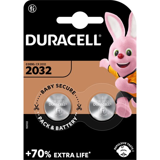 Baterii DURACELL Litiu CR2032, 2 bucati Baterii DURACELL Litiu CR2032, 2 bucati