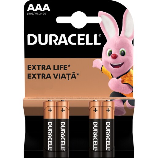 Baterii DURACELL AAAK4 Basic Duralock, 4 bucati Baterii DURACELL AAAK4 Basic Duralock, 4 bucati