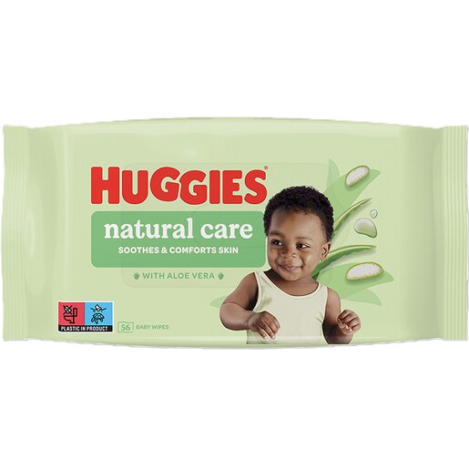Servetele umede HUGGIES Natural Care, 56 buc Servetele umede HUGGIES Natural Care, 56 buc