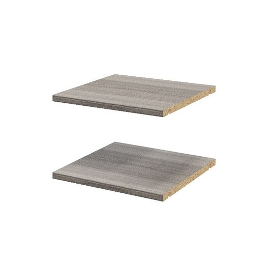 Pachet 2 rafturi, gri stejar, 37 x 35 cm GoodHome Atomia Pachet 2 rafturi, gri stejar, 37 x 35 cm GoodHome Atomia