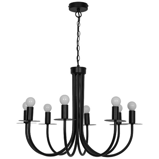Candelabru, Negru, 28 W, 8 x E14 GoodHome Mashatu Candelabru, Negru, 28 W, 8 x E14 GoodHome Mashatu