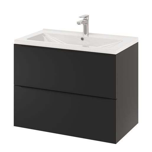 Masca lavoar GoodHome Imandra, suspendata, 80 x 45 x 60 cm, negru Masca lavoar GoodHome Imandra, suspendata, 80 x 45 x 60 cm, negru