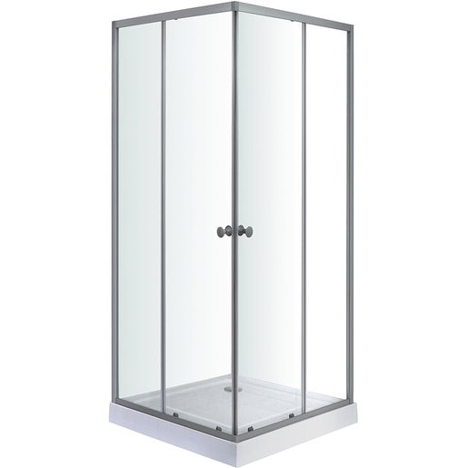 Cabina dus standard Arkell, patrata, 90 x 90 x 192 cm, sticla securizata 4mm, profil crom Cabina dus standard Arkell, patrata, 90 x 90 x 192 cm, sticla securizata 4mm, profil crom