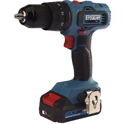 Masina de gaurit si insurubat Erbauer EBCD18LI-2, 18V, 2Ah, 1450rpm Masina de gaurit si insurubat Erbauer EBCD18LI-2, 18V, 2Ah, 1450rpm