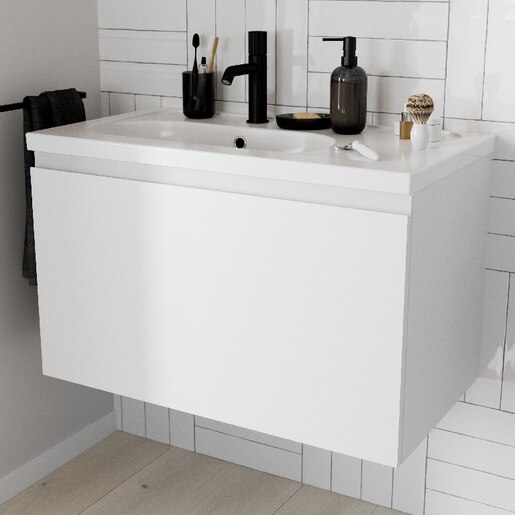 Masca lavoar GoodHome Levanna, suspendata, 80 x 45 x 48 cm, alb Masca lavoar GoodHome Levanna, suspendata, 80 x 45 x 48 cm, alb