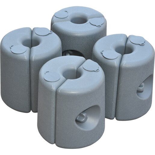 Accesorii pavilion GOODHOME, 4buc, plastic, gri Accesorii pavilion GOODHOME, 4buc, plastic, gri