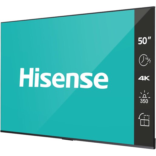 Display profesional HISENSE 50DP30FE, 50", 4K UHD, 60Hz, Wi-Fi, negru Display profesional HISENSE 50DP30FE, 50", 4K UHD, 60Hz, Wi-Fi, negru
