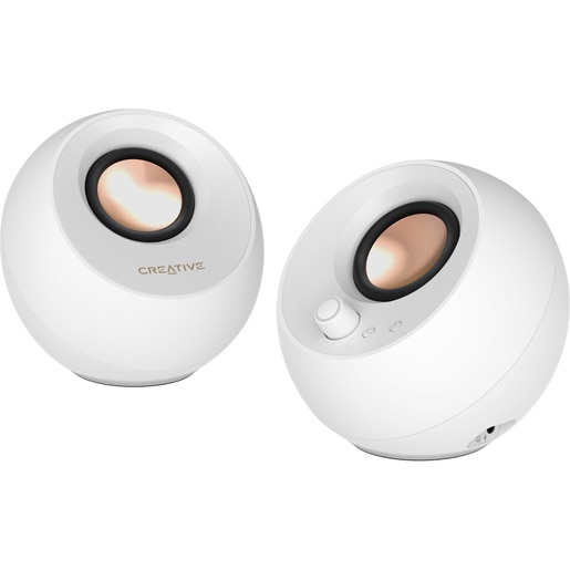 Boxe CREATIVE Pebble Pro, 2.0, 10W, Bluetooth, RGB, alb Boxe CREATIVE Pebble Pro, 2.0, 10W, Bluetooth, RGB, alb