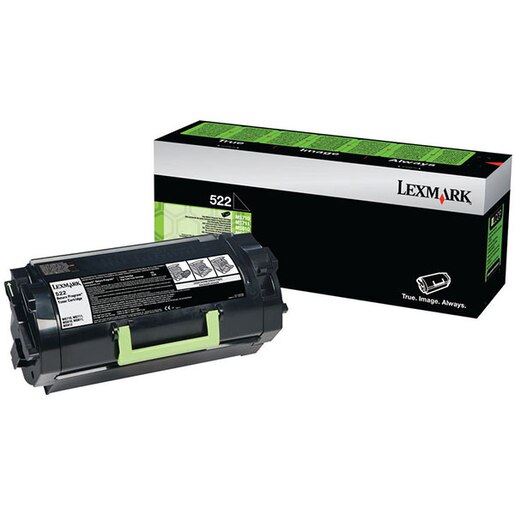 Toner original LEXMARK 52D2000 522 Return Program, negru Toner original LEXMARK 52D2000 522 Return Program, negru