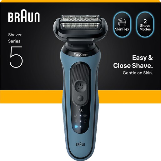 Aparat de ras BRAUN Series 5 52-A1000S, autonomie 50 min, albastru Aparat de ras BRAUN Series 5 52-A1000S, autonomie 50 min, albastru