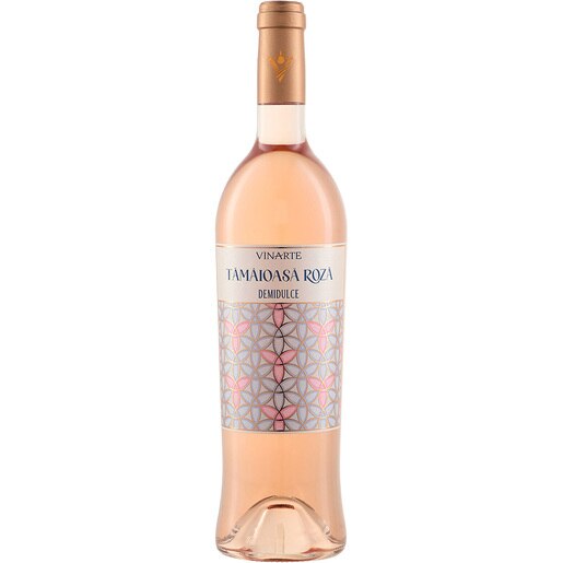 Vin rose demidulce Vinarte Tamaioasa Roza, 0.75L Vin rose demidulce Vinarte Tamaioasa Roza, 0.75L
