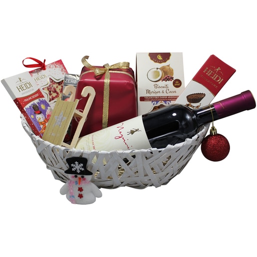Cos cadou LUXURY BASKETS Red&White Basket 8RWB Cos cadou LUXURY BASKETS Red&White Basket 8RWB