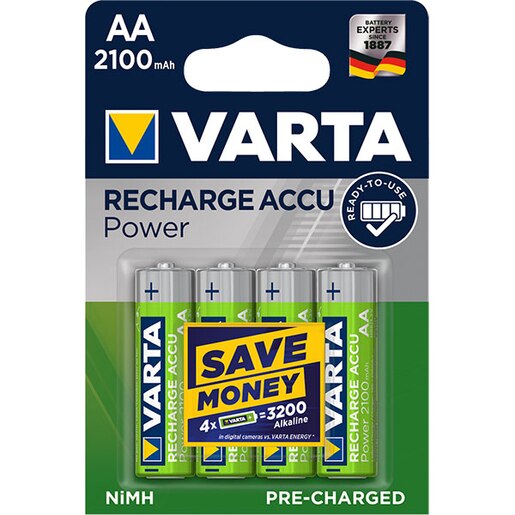 Acumulatori R6 VARTA 56706101404, 2100mAh, 4 bucati Acumulatori R6 VARTA 56706101404, 2100mAh, 4 bucati