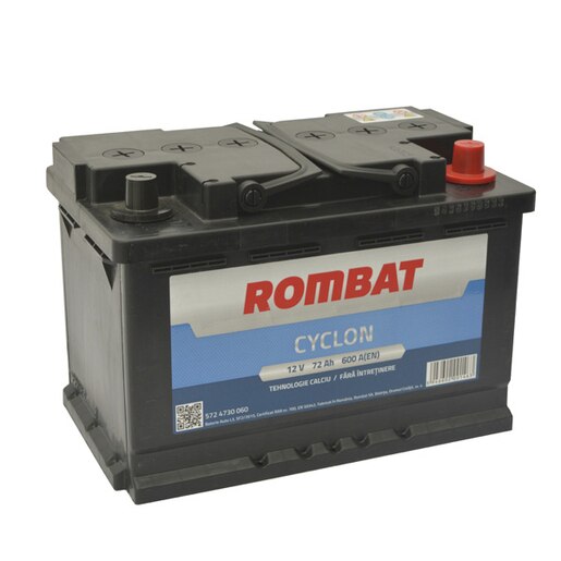 Baterie auto ROMBAT Cyclon 5724730060ROM, 12V, 72Ah, 600A Baterie auto ROMBAT Cyclon 5724730060ROM, 12V, 72Ah, 600A