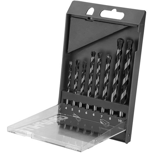 Set burghie beton GRAPHITE, 4, 5, 6, 6, 7, 8, 10mm Set burghie beton GRAPHITE, 4, 5, 6, 6, 7, 8, 10mm