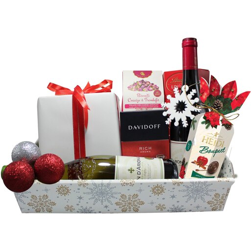 Cos cadou LUXURY BASKETS Happy Christmas 8HC Cos cadou LUXURY BASKETS Happy Christmas 8HC
