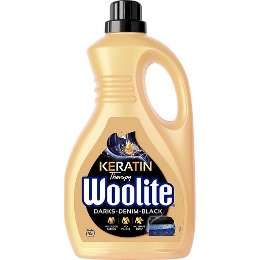 Detergent lichid WOOLITE Keratin Dark, 2.7 l, 45 spalari Detergent lichid WOOLITE Keratin Dark, 2.7 l, 45 spalari
