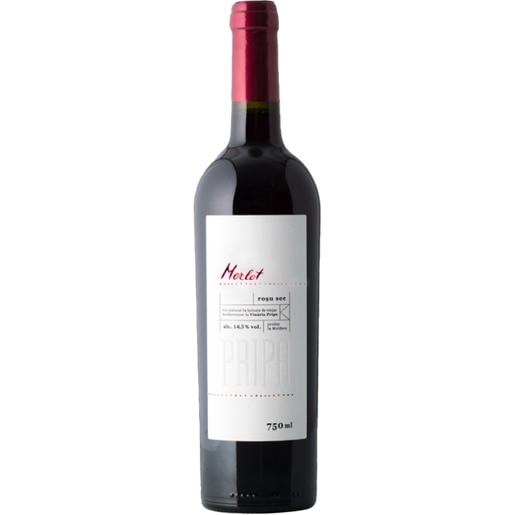 Vin rosu sec Domeniile Pripa Merlot, 0.75L Vin rosu sec Domeniile Pripa Merlot, 0.75L