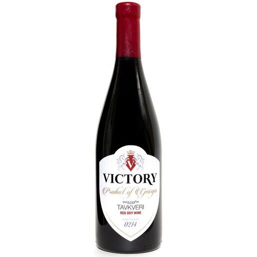 Vin rosu sec Victory Tavkveri, 0.75L Vin rosu sec Victory Tavkveri, 0.75L
