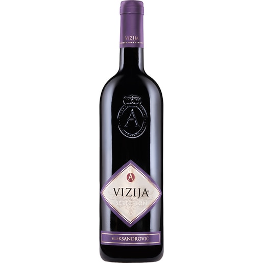 Vin rosu sec Aleksandrovic Vizija, 0.75L Vin rosu sec Aleksandrovic Vizija, 0.75L