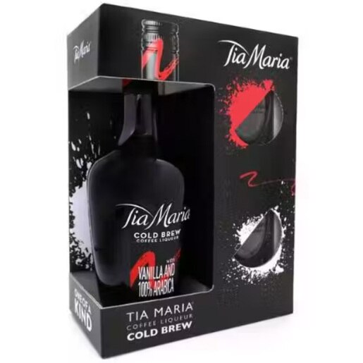 Set Lichior Tia Maria, 0.7L + 2 pahare Set Lichior Tia Maria, 0.7L + 2 pahare