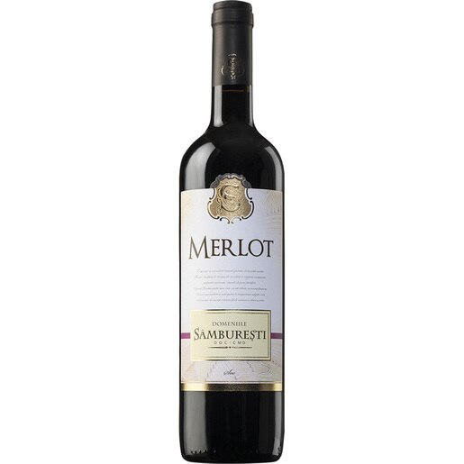 Vin rosu sec Domeniile Samburesti Merlot, 0.75L, bax 6 sticle Vin rosu sec Domeniile Samburesti Merlot, 0.75L, bax 6 sticle