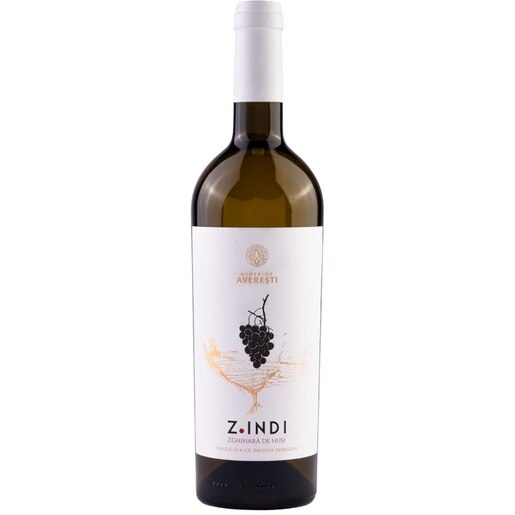 Vin alb sec Z Indi Zghihara de Husi, 0.75L Vin alb sec Z Indi Zghihara de Husi, 0.75L