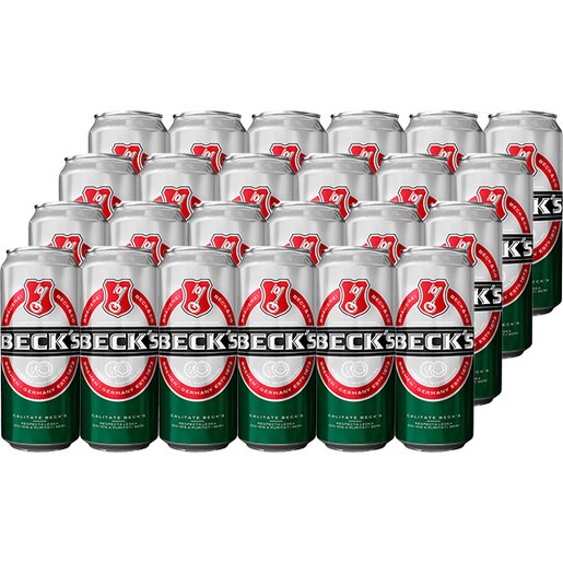 Bere blonda Beck's bax 0.5L x 24 doze Bere blonda Beck's bax 0.5L x 24 doze