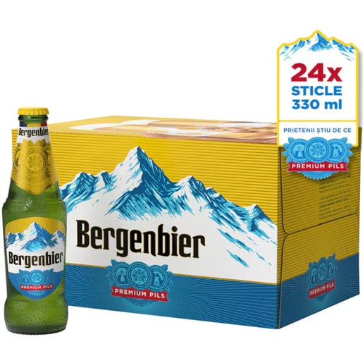 Bere blonda Bergenbier bax 0.33L x 24 sticle Bere blonda Bergenbier bax 0.33L x 24 sticle