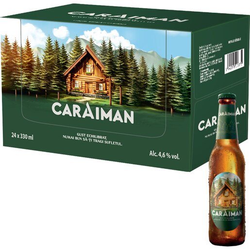 Bere blonda Caraiman bax 0.33L x 24 sticle Bere blonda Caraiman bax 0.33L x 24 sticle