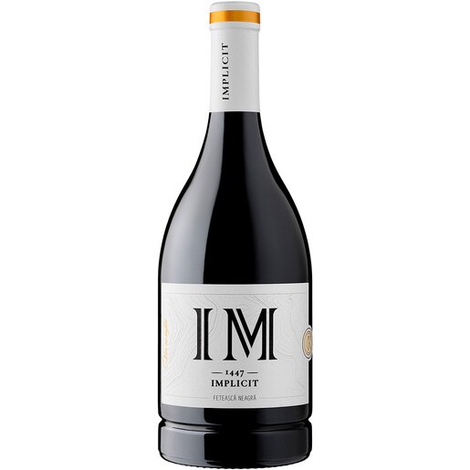 Vin rosu sec Cramele Recas Implicit Feteasca Neagra, 0.75L Vin rosu sec Cramele Recas Implicit Feteasca Neagra, 0.75L