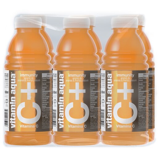 Apa cu vitamine VITAMIN AQUA C bax 0.6L x 6 sticle Apa cu vitamine VITAMIN AQUA C bax 0.6L x 6 sticle