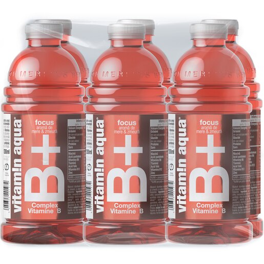 Apa cu vitamine VITAMIN AQUA B bax 1.2L x 6 sticle Apa cu vitamine VITAMIN AQUA B bax 1.2L x 6 sticle