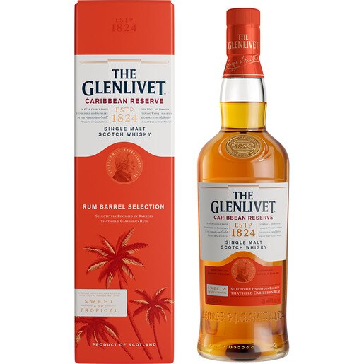 Whisky The Glenlivet Caribbean Reserve, 0.7L Whisky The Glenlivet Caribbean Reserve, 0.7L