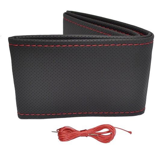 Husa volan auto cu snur OTOM 38864, negru-rosu Husa volan auto cu snur OTOM 38864, negru-rosu