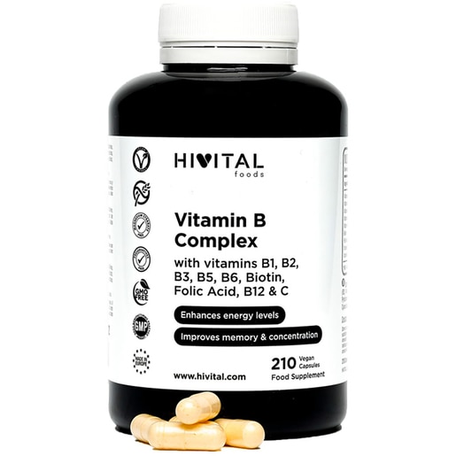 Vitamina B Complex, 210 capsule, HIVITAL Vitamina B Complex, 210 capsule, HIVITAL