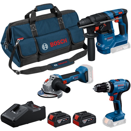 Set 3 unelte BOSCH PROFESSIONAL, Li-Ion 4Ah, 1650rpm, 18V Set 3 unelte BOSCH PROFESSIONAL, Li-Ion 4Ah, 1650rpm, 18V