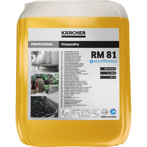 Solutie curatare KARCHER PressurePro RM 81, alcalina, 10L Solutie curatare KARCHER PressurePro RM 81, alcalina, 10L