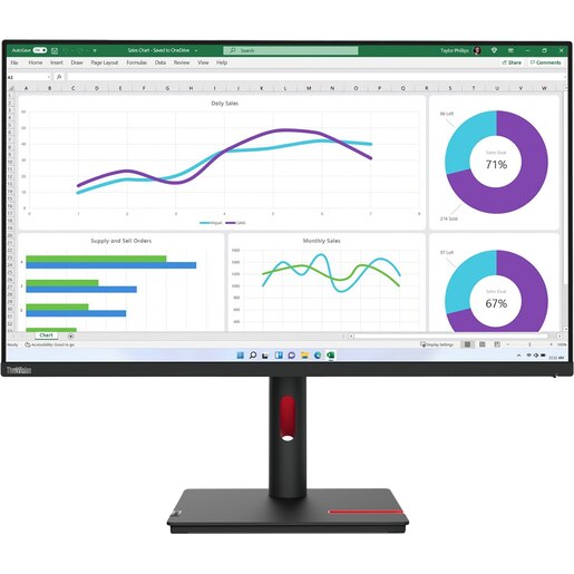 Monitor LED IPS LENOVO ThinkVision T32h-30, 31.5", QHD, 60Hz, pivot, negru Monitor LED IPS LENOVO ThinkVision T32h-30, 31.5", QHD, 60Hz, pivot, negru