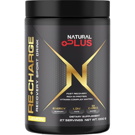 Supliment Re+Charge, lamaie, 1000 g, NATURAL PLUS Supliment Re+Charge, lamaie, 1000 g, NATURAL PLUS