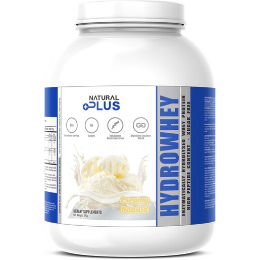 Pudra proteica Hydrowhey Protein, vanilie, 2 kg, NATURAL PLUS Pudra proteica Hydrowhey Protein, vanilie, 2 kg, NATURAL PLUS