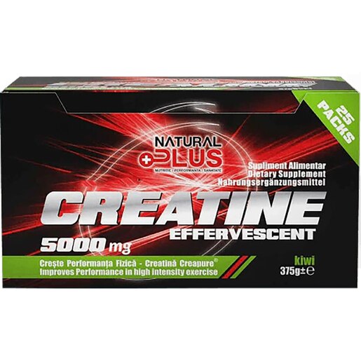 Creatina efervescenta, kiwi, 375 g, NATURAL PLUS Creatina efervescenta, kiwi, 375 g, NATURAL PLUS