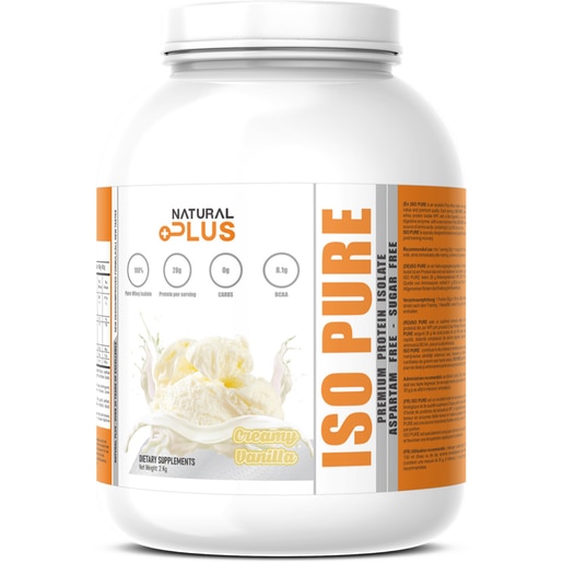 Pudra proteica Iso Pure Protein, vanilie, 2 kg, NATURAL PLUS Pudra proteica Iso Pure Protein, vanilie, 2 kg, NATURAL PLUS
