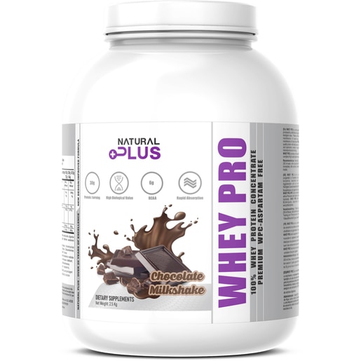 Pudra proteica Whey Pro Premium, ciocolata, 2.5 kg, NATURAL PLUS Pudra proteica Whey Pro Premium, ciocolata, 2.5 kg, NATURAL PLUS