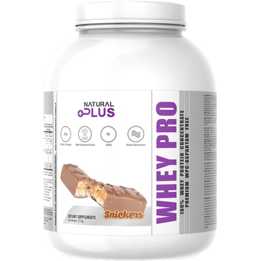 Pudra proteica Whey Pro Premium, snickers, 2.5 kg, NATURAL PLUS Pudra proteica Whey Pro Premium, snickers, 2.5 kg, NATURAL PLUS