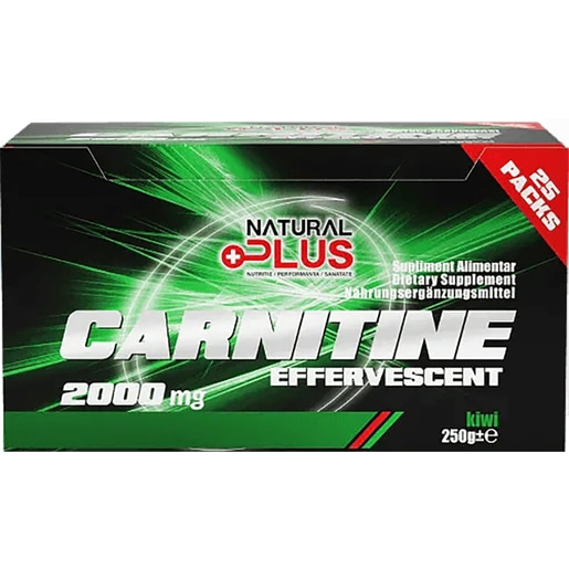 Carnitina efervescenta, kiwi, 250 g, NATURAL PLUS Carnitina efervescenta, kiwi, 250 g, NATURAL PLUS