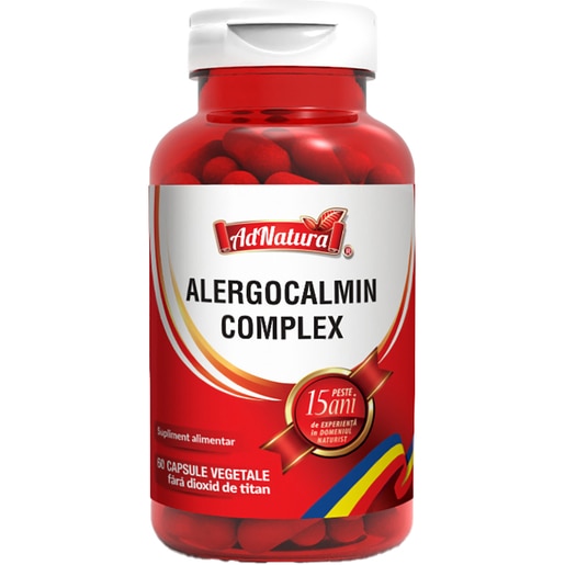 Supliment Alergocalmin Complex, 60 capsule, AD NATURA Supliment Alergocalmin Complex, 60 capsule, AD NATURA