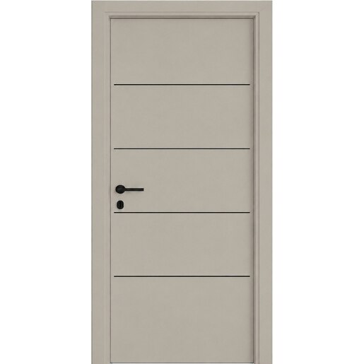 Usa interior Horizon 4, fara geam, reversibila, MDF, 68 x 203 cm, gri mat Usa interior Horizon 4, fara geam, reversibila, MDF, 68 x 203 cm, gri mat