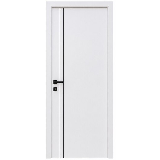 Usa interior Verto 2, fara geam, reversibila, MDF, 88 x 203 cm, alb Usa interior Verto 2, fara geam, reversibila, MDF, 88 x 203 cm, alb