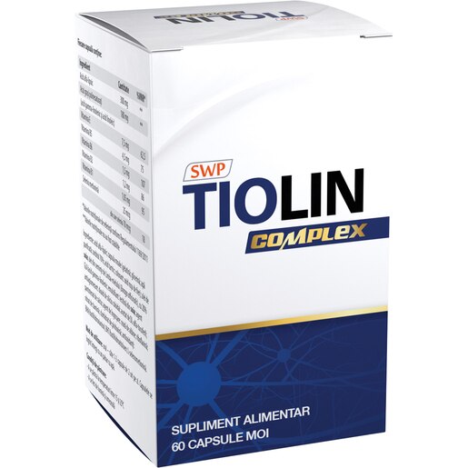 Supliment alimentar Tiolin Complex, 60 capsule moi, SUN WAVE PHARMA Supliment alimentar Tiolin Complex, 60 capsule moi, SUN WAVE PHARMA